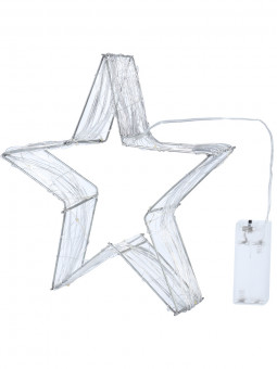 Светящаяся фигура 25см "Белая звезда", MILAND/Т-5544