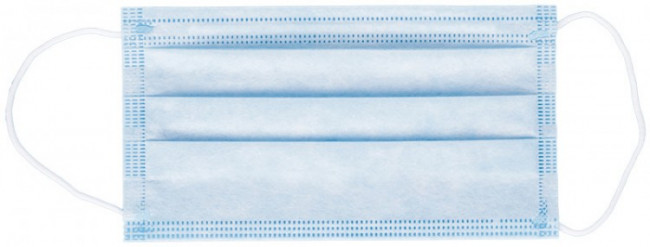Маски одноразовые медицинские КОМПЛЕКТ 50 шт., 3-х слойные, голубые (фильтр СМС), п/э Маски одноразовые медицинские КОМПЛЕКТ 50 шт., 3-х слойные, голубые (фильтр СМС), п/э