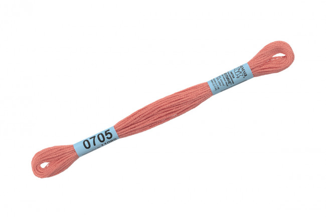 Нитки для вышивания "Gamma"    мулине  ( 0207-0819 )  100% хлопок     8 м №0705 грязно-розовый