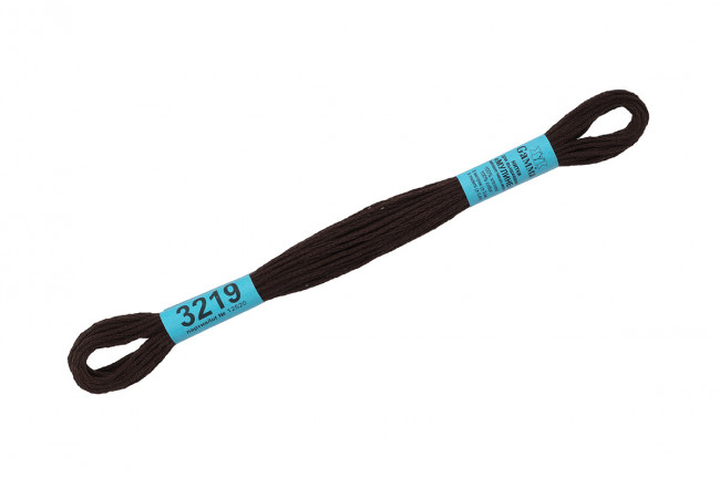 Нитки для вышивания "Gamma"    мулине  ( 3173-6115 )  100% хлопок     8 м №3219 т.т.коричневый