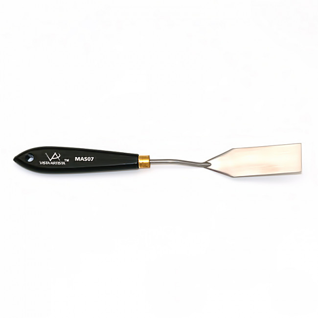 Мастихин художественный, с черной ручкой, VISTA-ARTISTA/MAS07