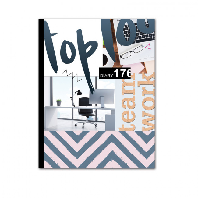 Ежедневник недатированный А5, 176л., 7БЦ BG "Team work" , глянцевая ламинация, BG