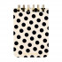 Блокнот А7 100л линия "Black&White. Горошек", на гребне, BV/3-100-009/06 (20)