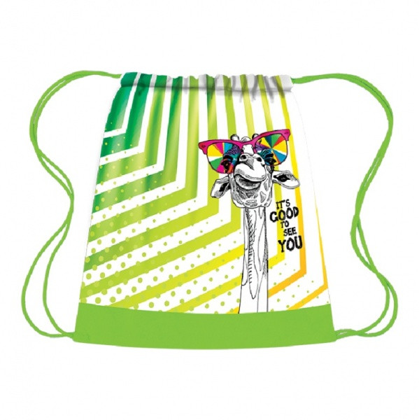 Сумка для сменной обуви цветная 420/340 ЗАБАВНЫЙ ЖИРАФИК