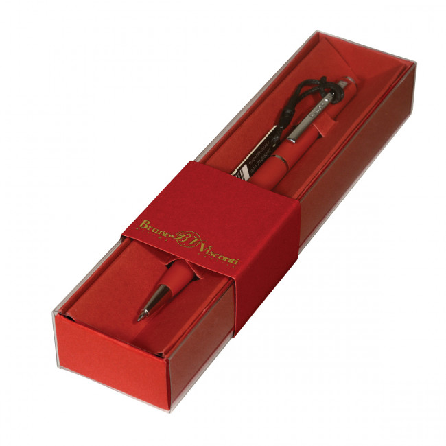 Ручка автоматическая 0,7мм синяя «Palermo», в футляре, красный корпус, BV/20-0250/153 Ручка автоматическая 0,7мм синяя «Palermo», в футляре, красный корпус, BV/20-0250/153