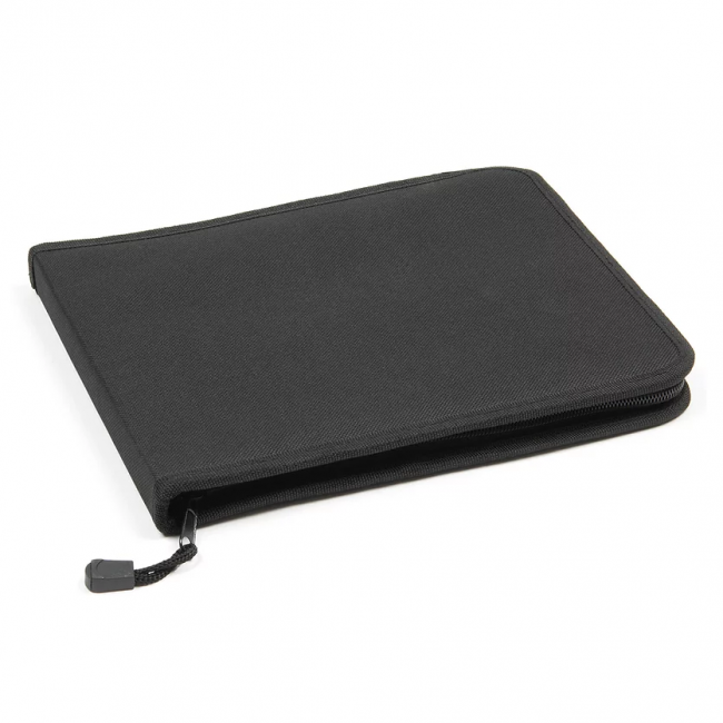 Пенал для кистей на короткой ручке, 12 отд.+карман-сетка, черный, Pinax/ZIPCASE-S-12