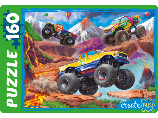 Пазлы 160 элементов "Крутой вираж" № 10, Рыжий Кот/УК160-4979