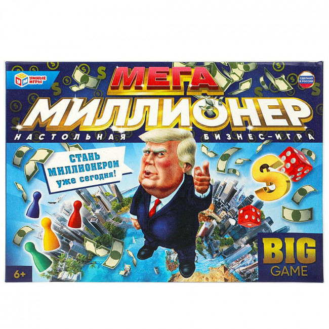 Настольная бизнес-игра «МЕГАмиллионер» от «Умные игры». Формат: 420х290х30мм, Умка Настольная бизнес-игра «МЕГАмиллионер» от «Умные игры». Формат: 420х290х30мм, Умка