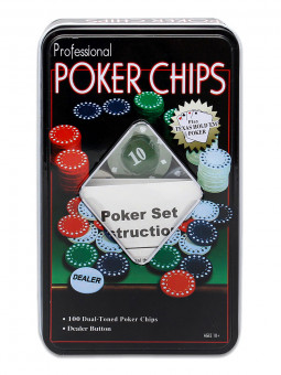 Набор для покера "Poker chips", 100 фишек с номиналом MILAND/ИН-3727