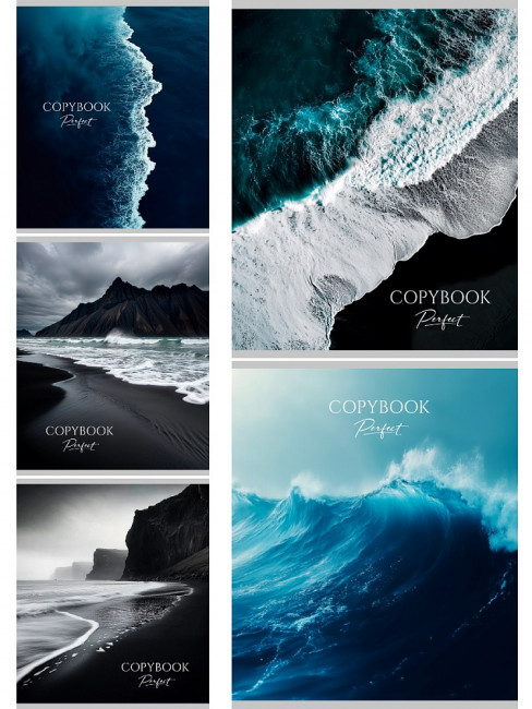 Тетрадь 48 клетка "Морские виды" скрепка, Проф-Пресс/48-2126 (5/100)