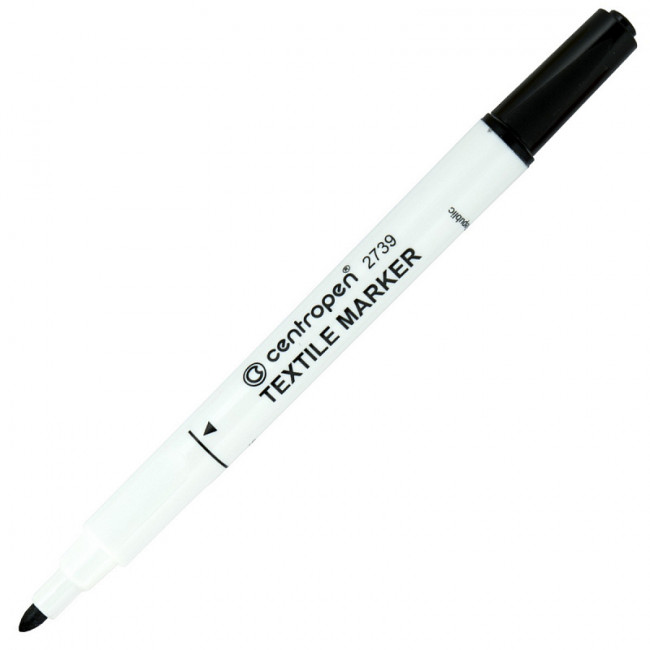 Фломастер по текстилю, черный (9212) ,CENTROPEN