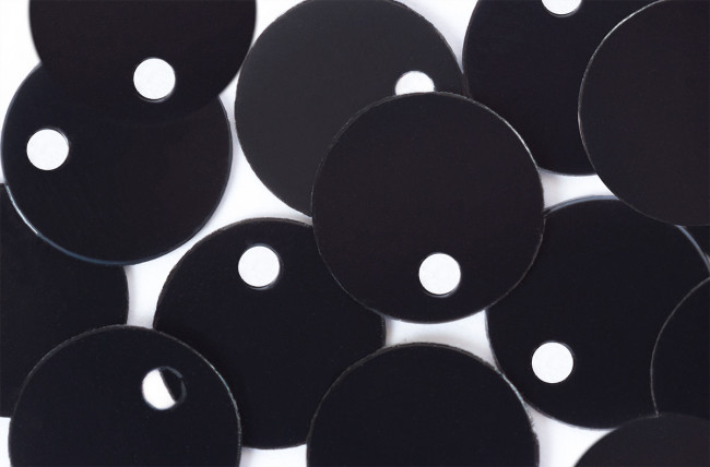 Пайетки 8мм 10г россыпью, черный. Zlatka/ZF-11/1  №02