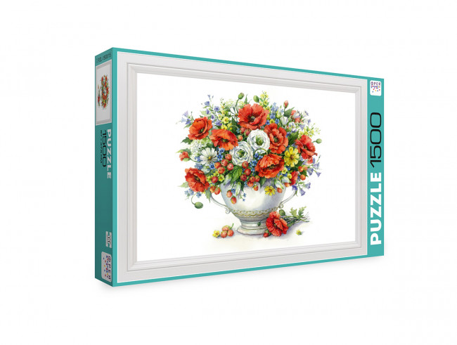 Пазл 1500 элементов "Букет с маками" ФРЕЯ Пазл 1500 элементов "Букет с маками" ФРЕЯ