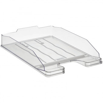 Лоток для бумаг горизонтальный "Эксперт", прозрачный, СТАММ