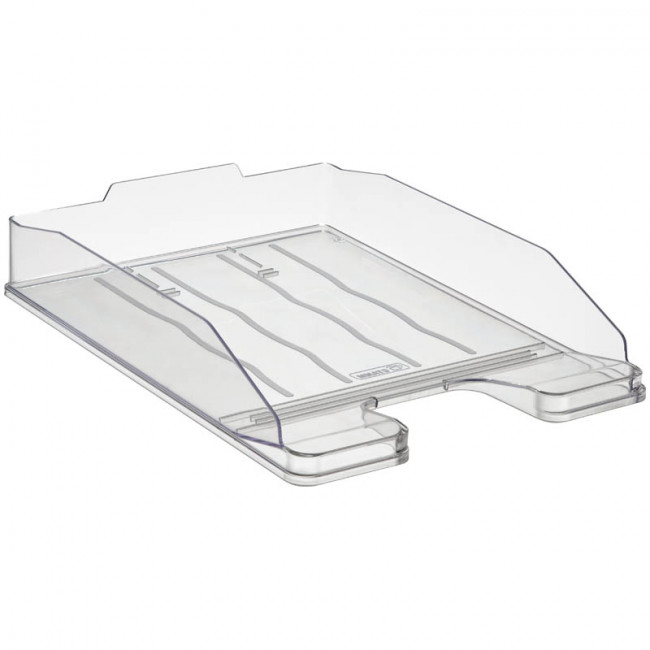 Лоток для бумаг горизонтальный "Эксперт", прозрачный, СТАММ