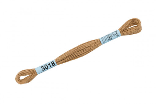 Нитки для вышивания "Gamma"    мулине  ( 0820-3070 )  100% хлопок     8 м №3018 т.песочный