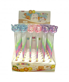 Ручка гелевая 0,5мм Магистр "Cats" разноцветная, с меняющими цвет чернилами, MP-180 (36)