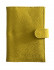Обложка на автодокументы + паспорт WENZER OFFiCE, из натур.кожи гл с карманом на кнопке солнышко с вкл , желтый