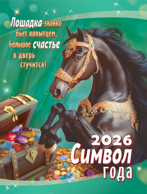 Календарь на магните 2026г "Счастье в дверь стучится", КМО-26-002 (10)