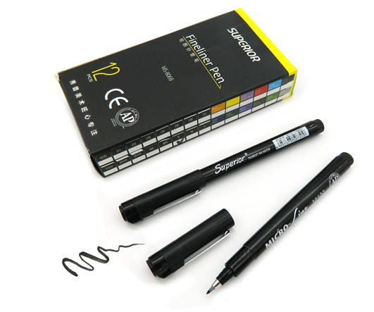Линер Superior CC-10 Кисть S черный 0,6 мм MS-806B (12)