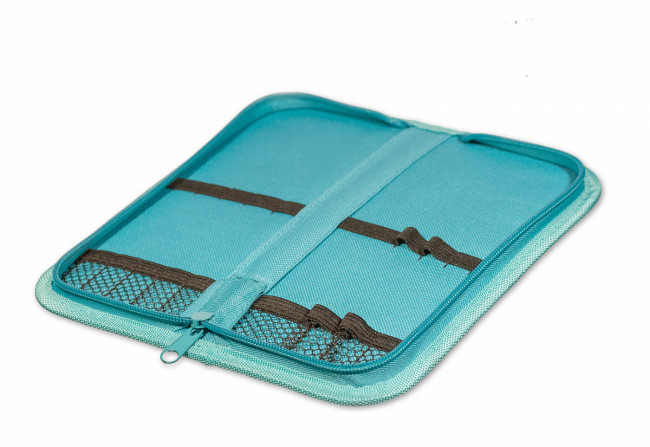 Пенал для кистей на короткой ручке, бирюзовый, Pinax/ZIPCASE-S-T