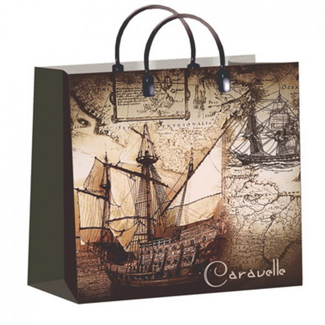 Пакет подарочный (мягкий пластик) 30*30 "Каравелла"