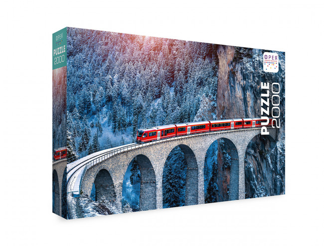 Пазл 2000 элементов "Мост в снежном царстве", ФРЕЯ