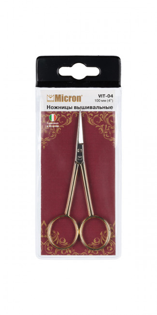 Ножницы для вышивки 100 мм, Micron/VIT-04