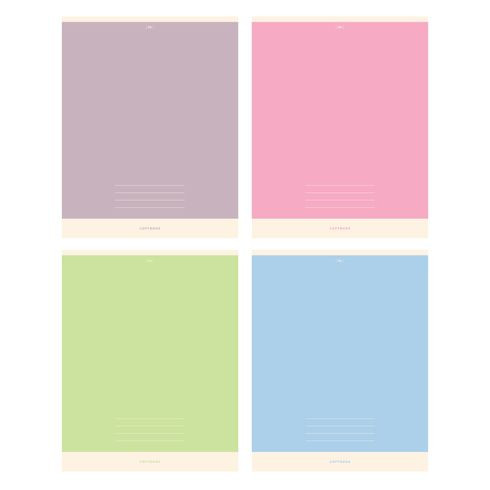 Тетрадь общая А5 скоба 48л. клетка "Пастельный цвет" ламинация матовая (ассорти) BG (4/56) Тетрадь общая А5 скоба 48л. клетка "Пастельный цвет" ламинация матовая (ассорти) BG (4/56)