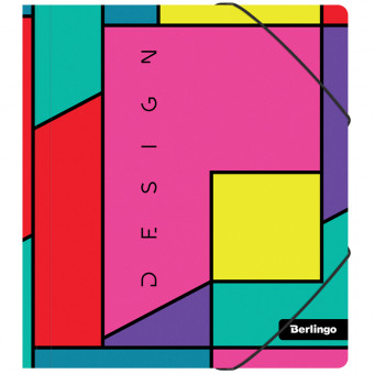 Папка для тетрадей на резинке Berlingo "Color Block" А5+, 600мкм, с рисунком