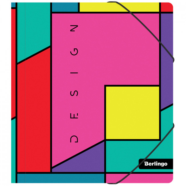 Папка для тетрадей на резинке Berlingo "Color Block" А5+, 600мкм, с рисунком