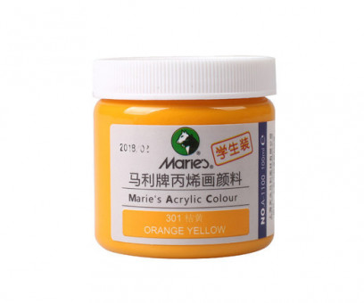 Краска  акриловая 100 мл. Желто-оранжевая DB-1052 в баночке №301 Maries (1/72) Краска  акриловая 100 мл. Желто-оранжевая DB-1052 в баночке №301 Maries (1/72)