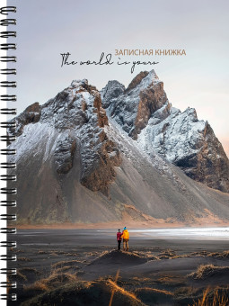 Записная книжка А5 80л клетка "Природа-6", 7БЦ, на гребне, Проф-Пресс/80-9077 (16)