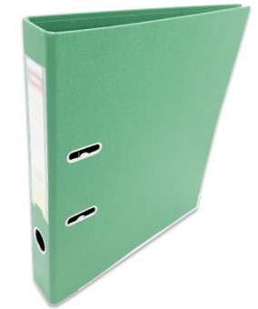 Регистратор 5,0 см.PVC 2 стор. INTELLIGENT  DE-115 Зеленый (2/25/50)