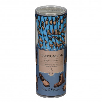 КАРАНДАШ ЧЕРНОГРАФИТОВЫЙ "HappyGraphix. Boots. Синие ботинки" НВ 21-0030/44