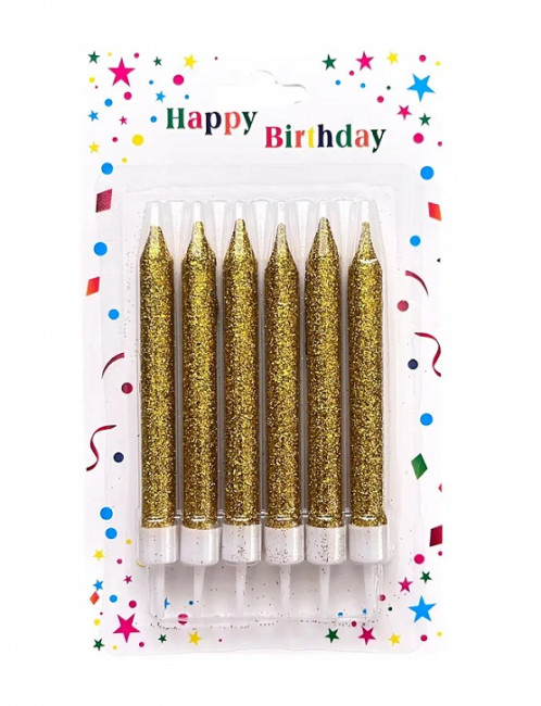 Свечи для торта золотые с подставкой, Магистр/MAG-x-1зол/221342 (24) Свечи для торта золотые с подставкой, Магистр/MAG-x-1зол/221342 (24)