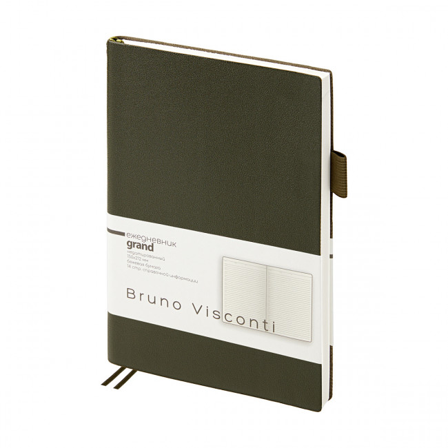 Ежедневник недатированный А5 128л "Grand", темно-зеленый, BV/3-774/03 (20) Ежедневник недатированный А5 128л "Grand", темно-зеленый, BV/3-774/03 (20)