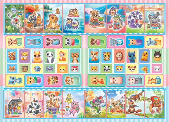 Раскраска с наклейками (А5) РНМ-676