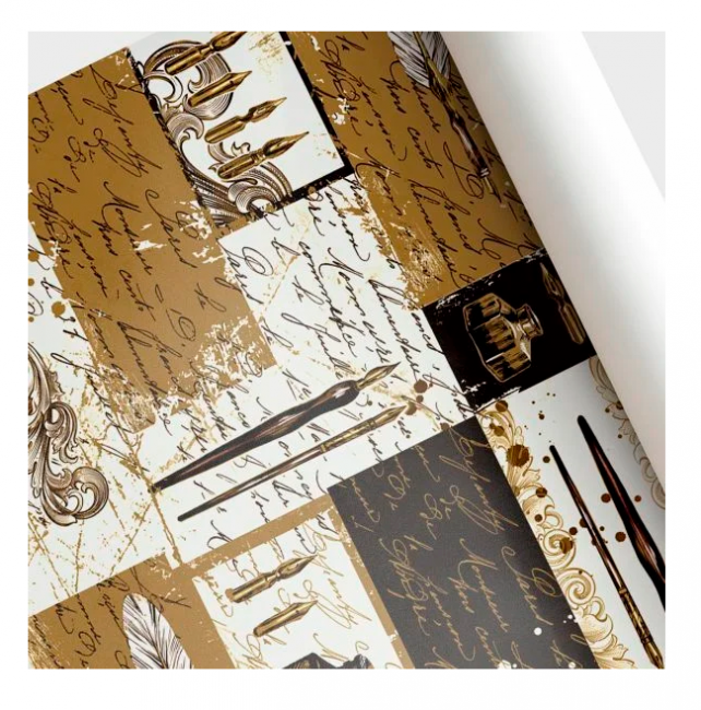 Бумага подарочная 100см х 68,5см, "Поэт" (50)