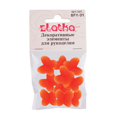 Декоративные элементы 2.8 x 2.6см, №03 фиолетовый, 10шт, Zlatka/BFY-01