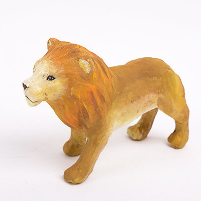 Заготовка 11, 8 х 3,8 х 9см "Лев" из папье-маше, для декорирования, Love2art/PAM-101