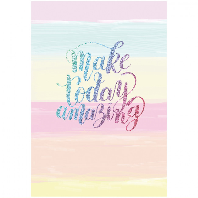 Записная книжка А5 64л. BG "Сегодня удивительный день", матовая ламинация, выб. лак, блок-еженедел, BG