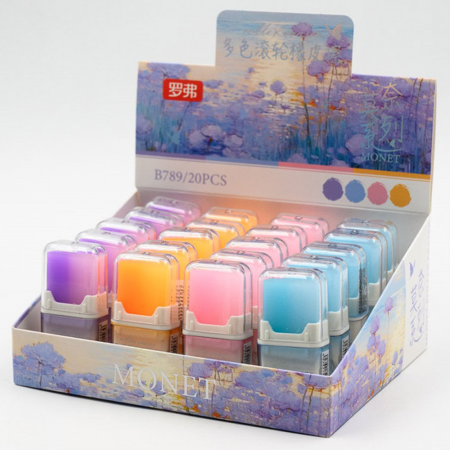 Ластик с роликом мягкий"Monet", MAYLOTT/B789 (20) Ластик с роликом мягкий"Monet", MAYLOTT/B789 (20)