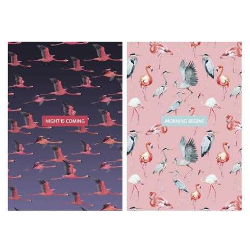 Бизнес-блокнот А5 переплёт твёрдый 80л. индивид.блок:клетка "Ночь приближается" ламинация глянцевая (ассорти) BG (12/24)