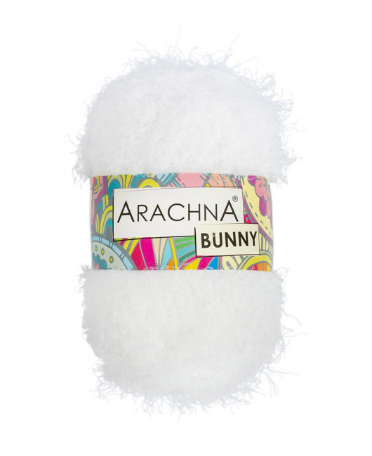 Пряжа ARACHNA "BUNNY"   100% микрополиэстер   . х  100 г  110 м №53 белый "BUNNY"