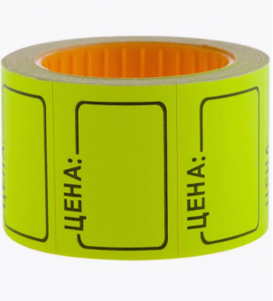 Ценник самоклеющийся 35*25мм, 150 шт., жёлтый WENZER OFFiCE (6/60) Ценник самоклеющийся 35*25мм, 150 шт., жёлтый WENZER OFFiCE (6/60)