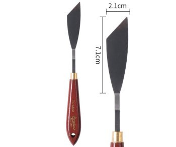 Мастихин DD-128 Лопатка 22см, скошенный, размер лопатки 71х21 мм, в ПВХ-пакете G-К013 (1/24/480)
