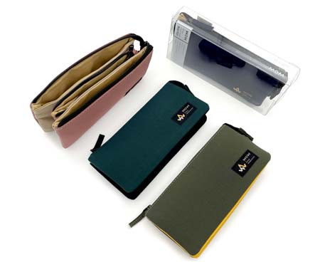 Пенал   CM-34 "Однотонный" косметичка, текстиль, 3 отделения, цвета ассорти, в упаковке ПВХ WPC043 (1/12/96)