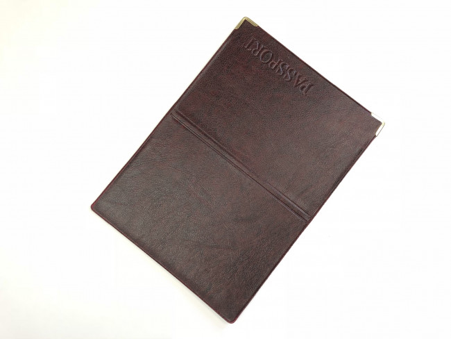 Обложка на паспорт WENZER OFFiCE из ПВХ "кож.зам", тиснение Паспорт, асс. (50)