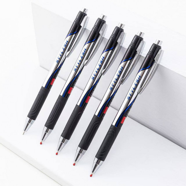 Ручка автоматическая шариковая синяя 0,7мм "STYLISH", масляные чернила ELLOTT/CL288-24 (24/864)